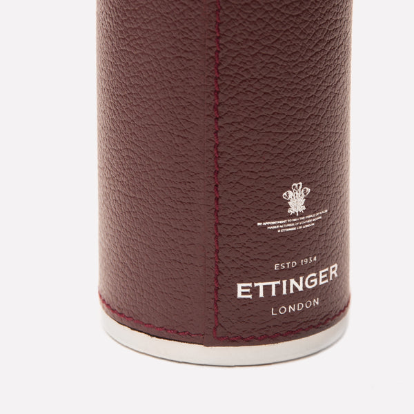 Ettinger Capra 8oz Hunter Flask With 4 Cups Bordeaux