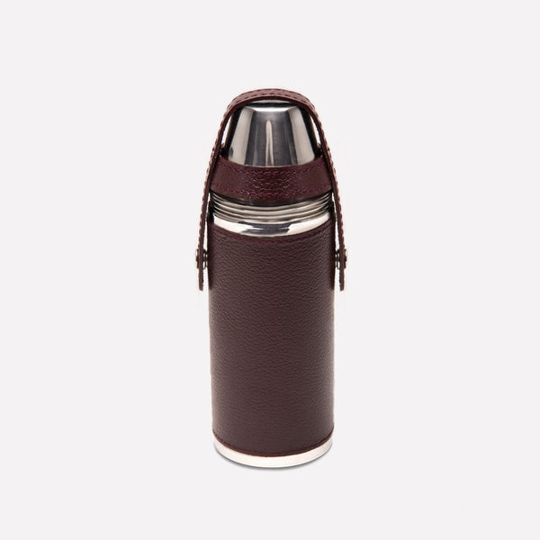 ettinger Capra 8oz Hunter Flask with 4 Cups Bordeaux