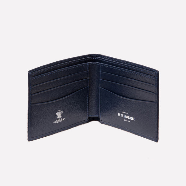 Ettinger Capra Billfold Wallet With 6 C/C Marine Blue