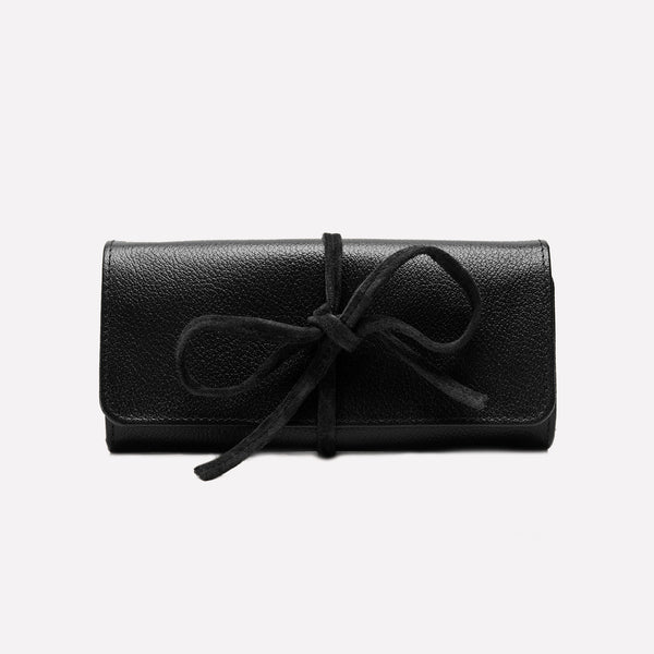 ettinger Capra Ecru Large Jewellery Roll Black/Ecru