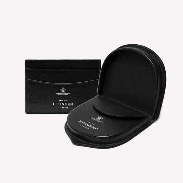 Ettinger Capra Flat Credit Card Case & Tray Purse Set Bordeaux