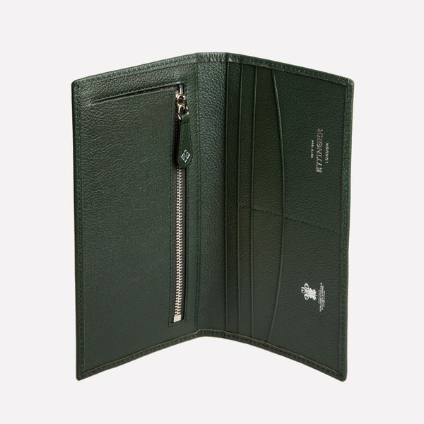 Ettinger Capra Long Wallet With Zipped Pocket Forest Green