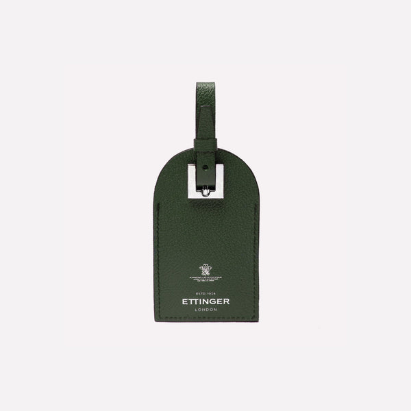 Ettinger Capra Luggage Tag With Security Flap Forest Green