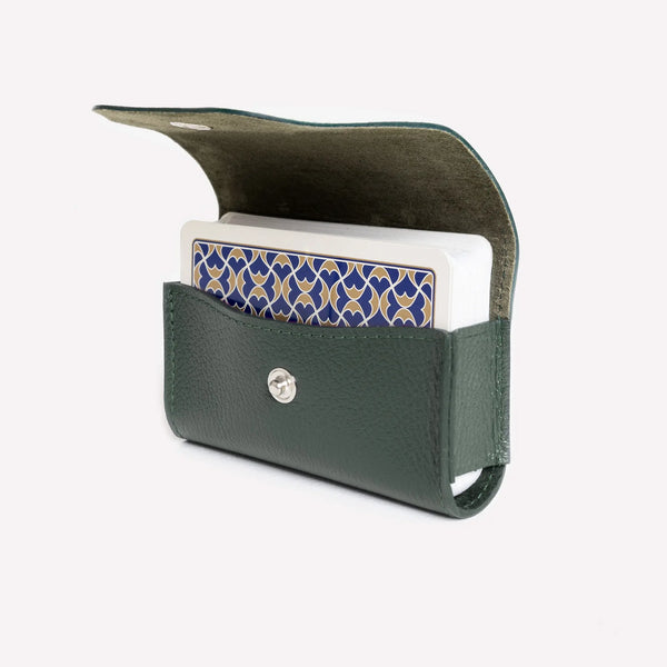 Ettinger Capra Single Playing Cards Case Forest Green