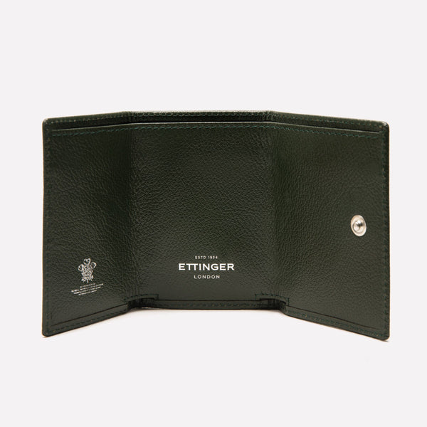 Ettinger Capra Three-fold Mini Wallet With Zip Marine Blue