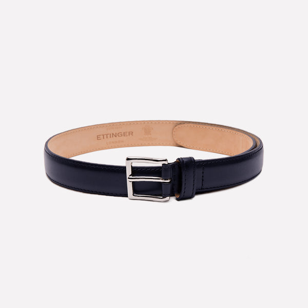 Ettinger 30mm Waxy Leather Belt Navy