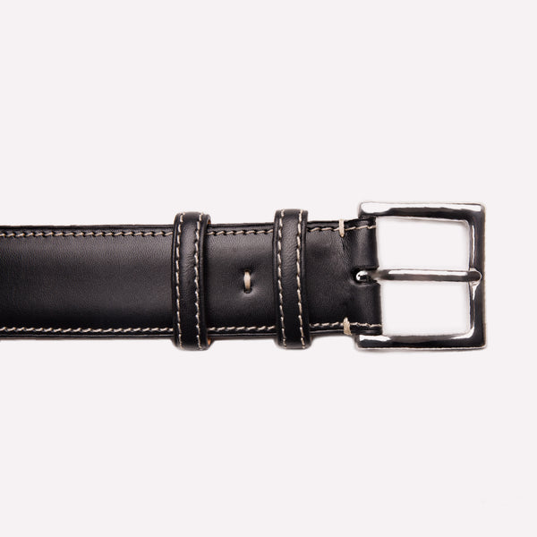 Ettinger 35mm Waxy Leather Belt Navy