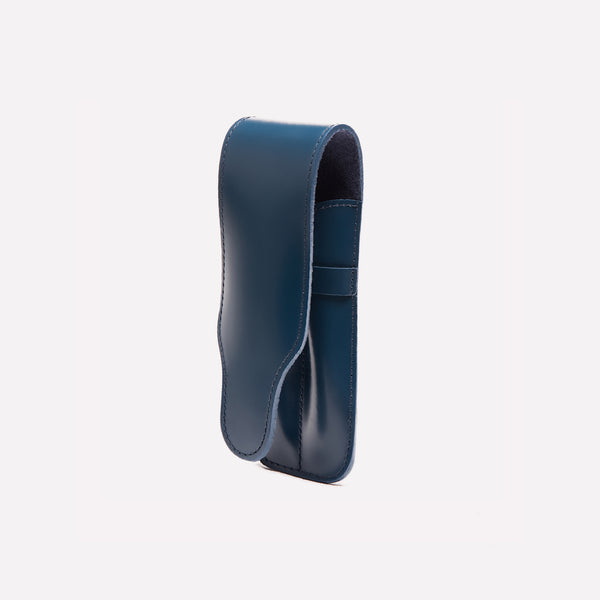 Ettinger Bridle Hide Double Pen Case Petrol Blue