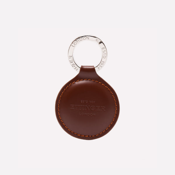 ettinger Bridle Hide Round Key Fob Havana