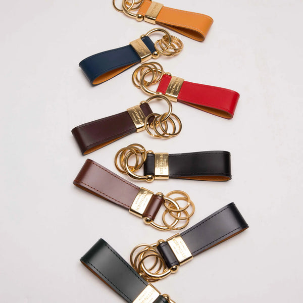 Ettinger Bridle Hide Stirrup Keyring London Tan