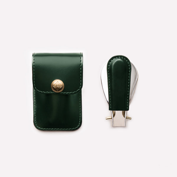 Ettinger Bridle Hide Travel Shoe Horn Green