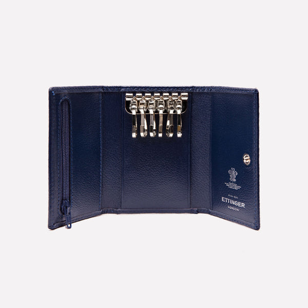 Ettinger Capra 6-Hook Key Case Marine Blue