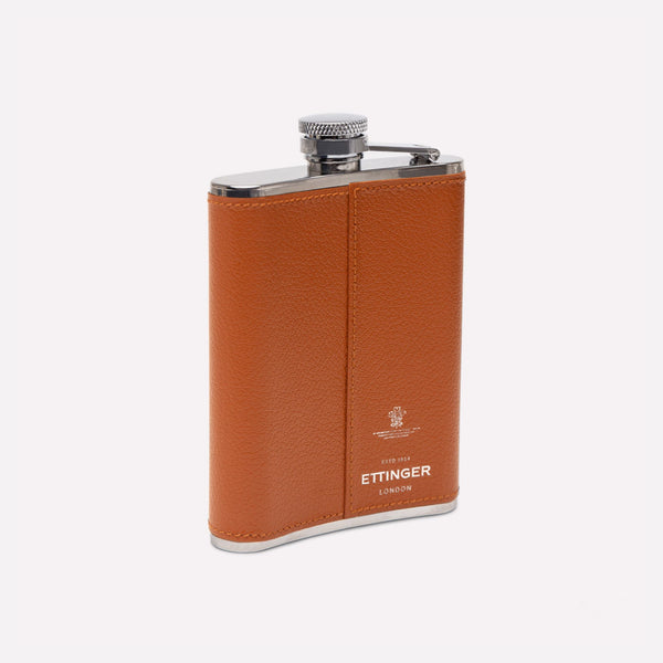 Ettinger Capra 6oz Hip Flask Tan