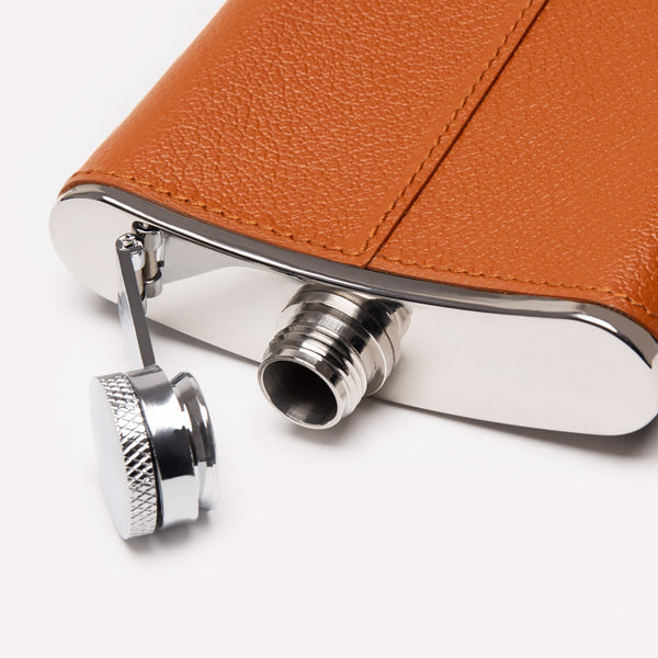 Ettinger Capra 6oz Hip Flask Tan