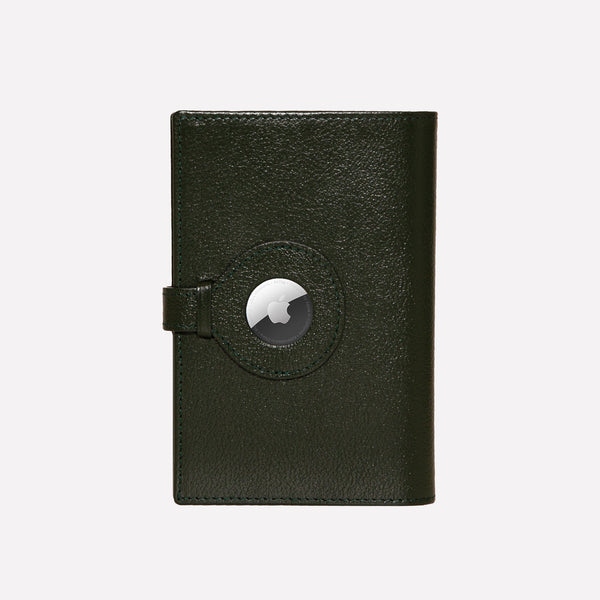 Ettinger Capra AirTag Passport Case Forest Green