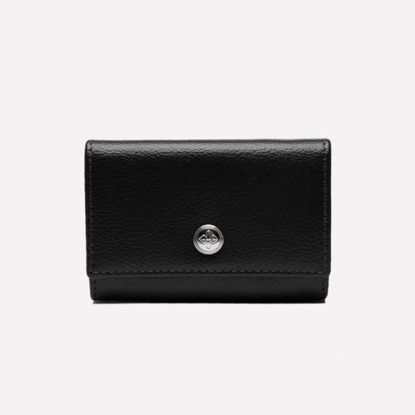 ettinger Capra Coin Purse With Card Pocket Black