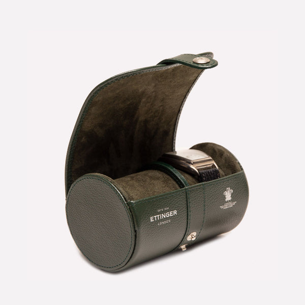 Ettinger Capra Double Watch Roll Forest Green