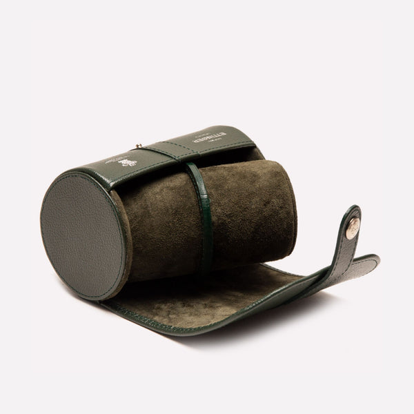 Ettinger Capra Double Watch Roll Forest Green