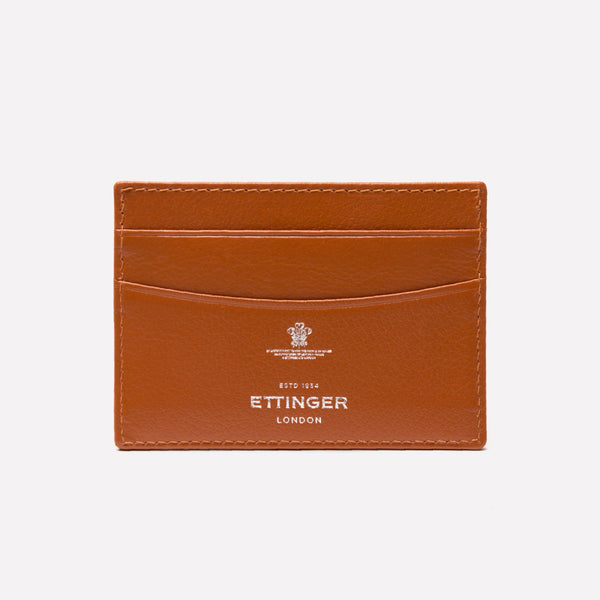 Ettinger Capra Flat Credit Card Case Bordeaux