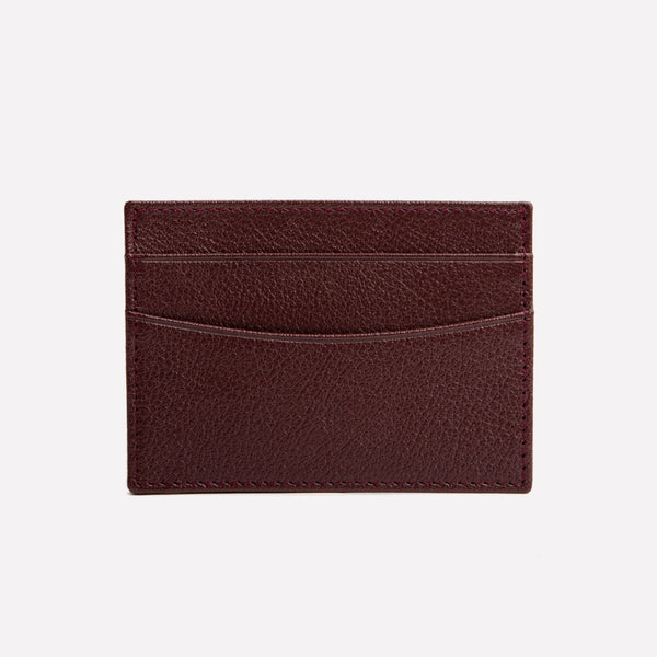 ettinger Capra Flat Credit Card Case Bordeaux
