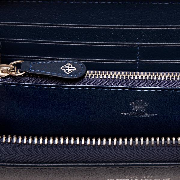 Ettinger Capra Large Zip-Around Purse Marine Blue