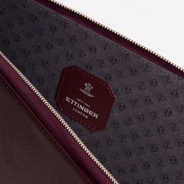 Ettinger Capra Large Zip Portfolio Bordeaux