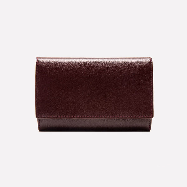 ettinger Capra Midi Flap-Over Purse Bordeaux
