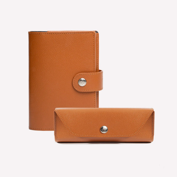 ettinger Capra Pill Case Home & Travel Set Tan