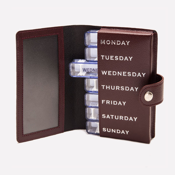 Ettinger Capra Pill Case Set Bordeaux