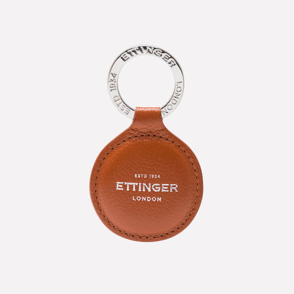 ettinger Capra Round Key Fob Tan