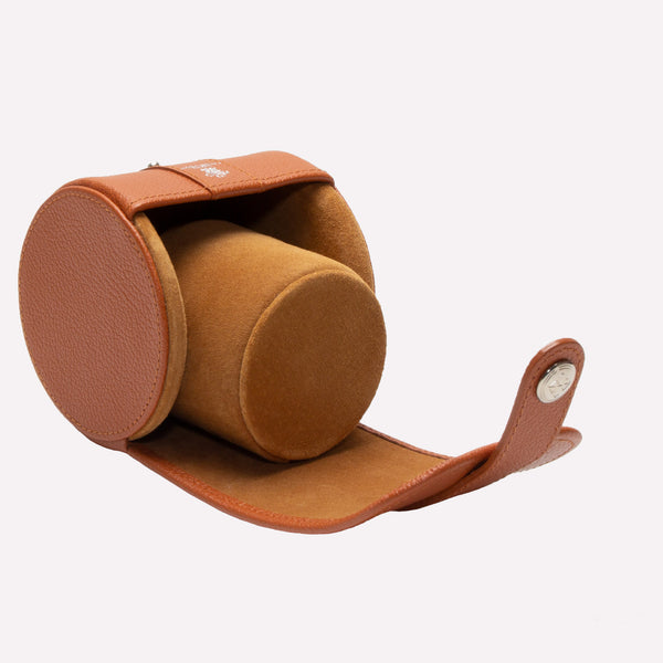 Ettinger Capra Single Watch Roll Tan