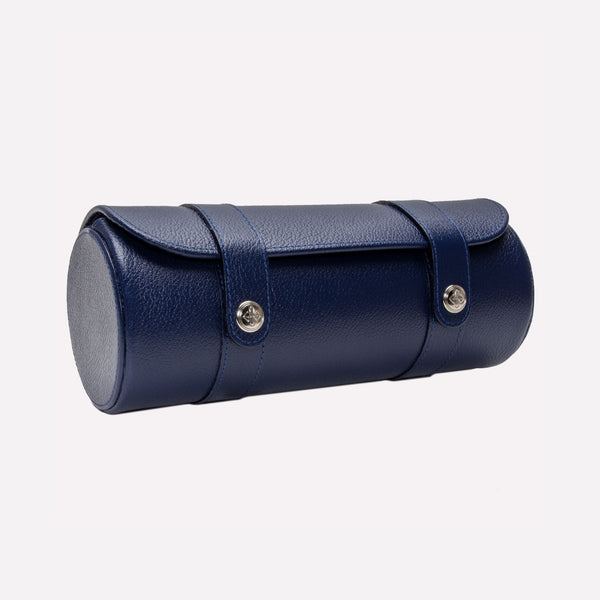 ettinger Capra Triple Watch Roll Marine Blue