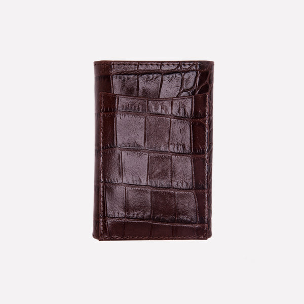 Ettinger Croco 6-Hook Key Case Ebony/Black