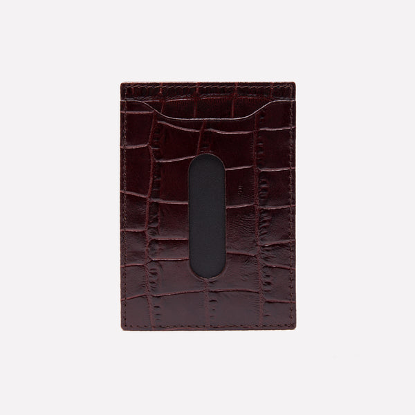 Ettinger Croco Travel Pass Holder Ebony/Black