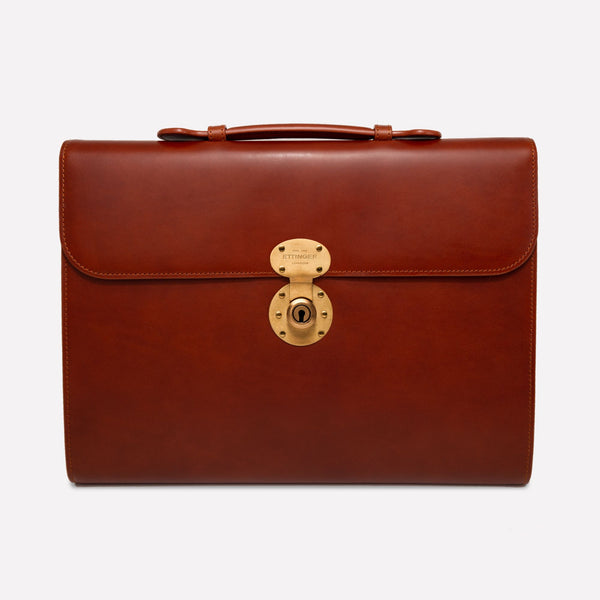 ettinger Heritage Burlington Briefcase Hazelnut
