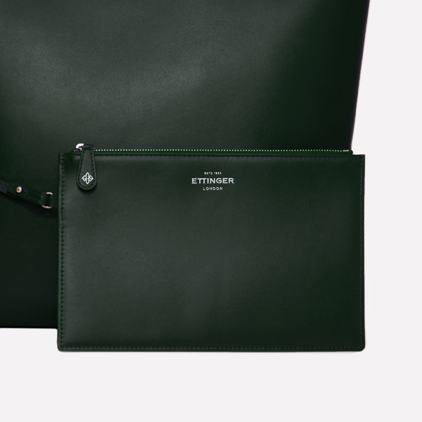 ettinger Kensington Tote Bag Pouch Bottle Green