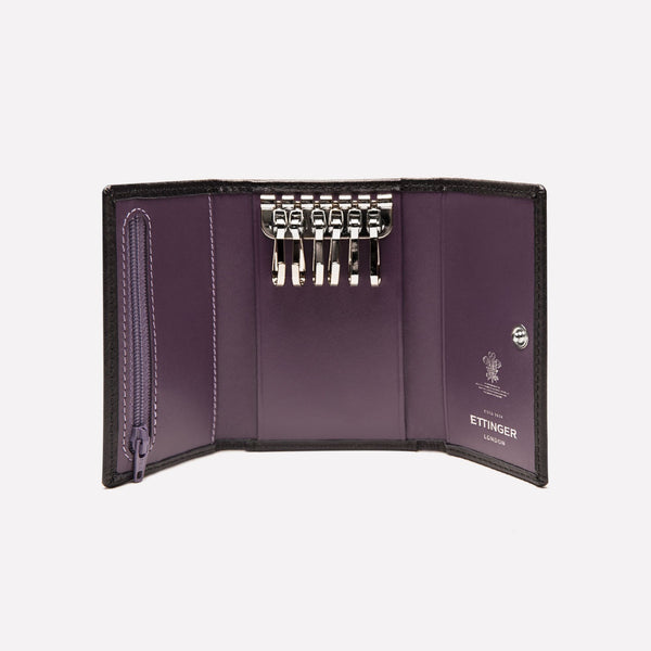Ettinger Sterling 6-Hook Key Case Purple