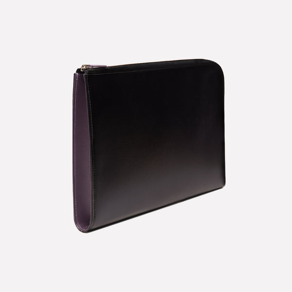 ettinger Sterling Large Zip Portfolio Purple