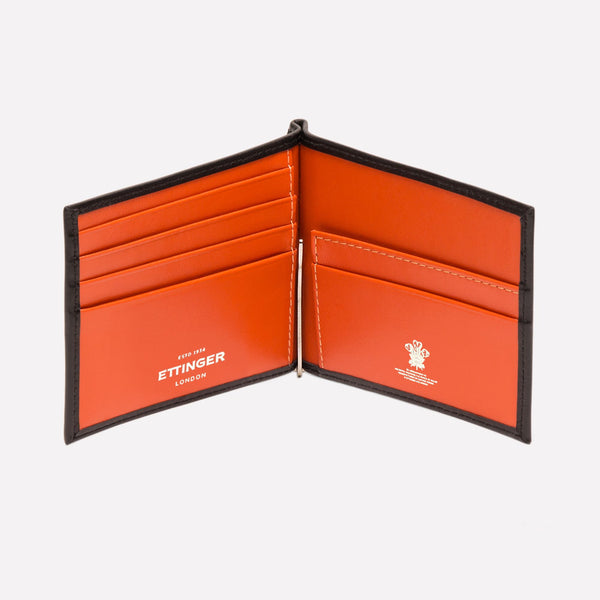 Ettinger Sterling Money Clip Wallet Red