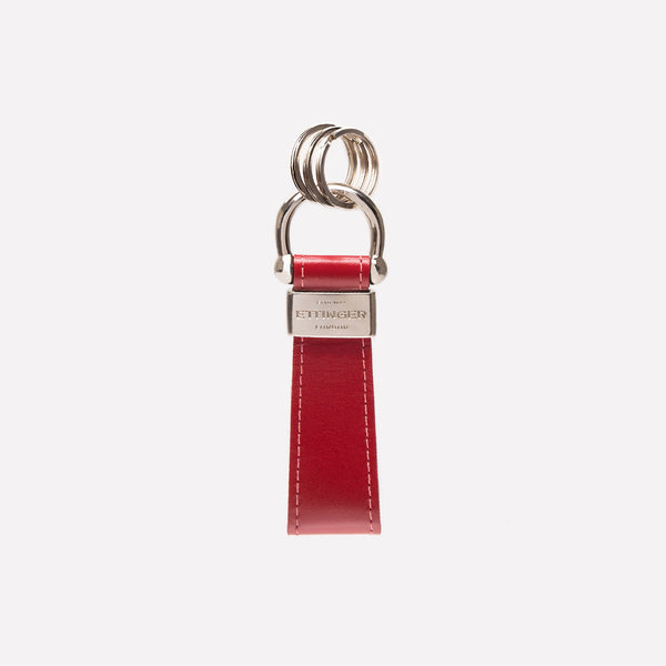ettinger Sterling Stirrup Keyring Red