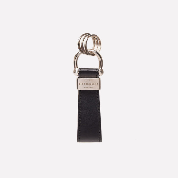 ettinger Sterling Stirrup Keyring - Two Tone Purple