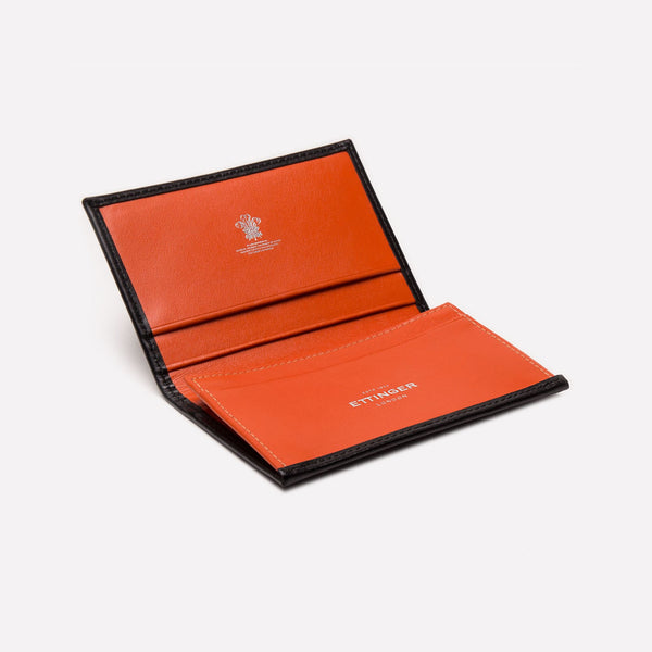 Ettinger Sterling Visiting Card Case Orange
