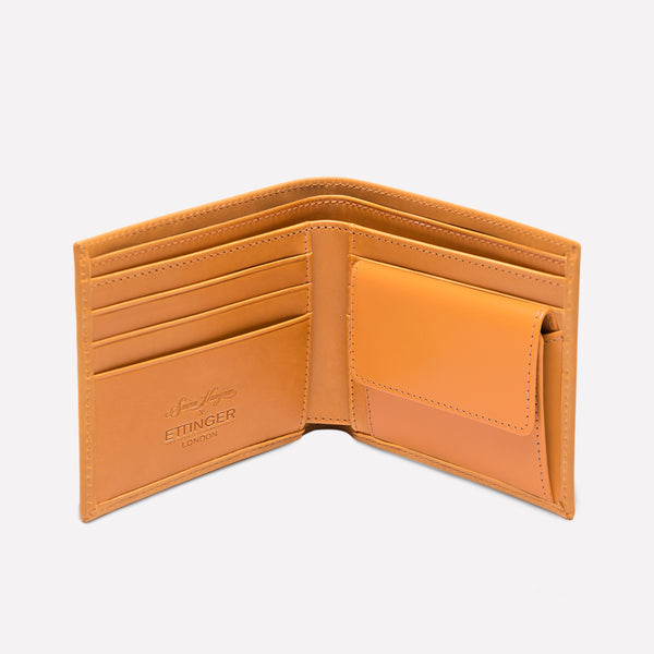 Ettinger Heritage Saira Hunjan X Ettinger Billfold Wallet With 3 C/C And Purse Acorn/Silver