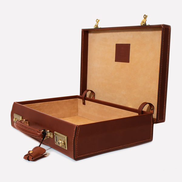 Ettinger Heritage St James Lid-Over Attaché Case Hazelnut