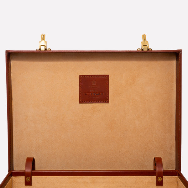 Ettinger Heritage St James Lid-Over Attaché Case Hazelnut