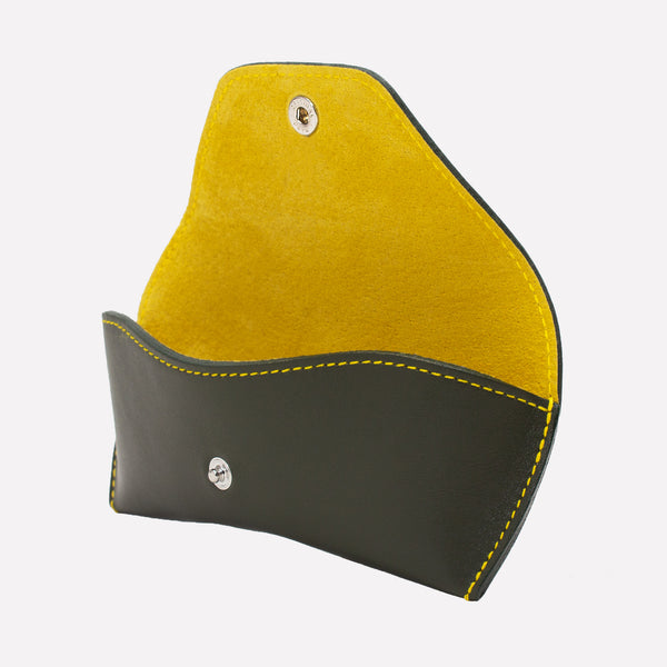 Ettinger Hudson Country Life X Ettinger Glasses Case Olive/Yellow