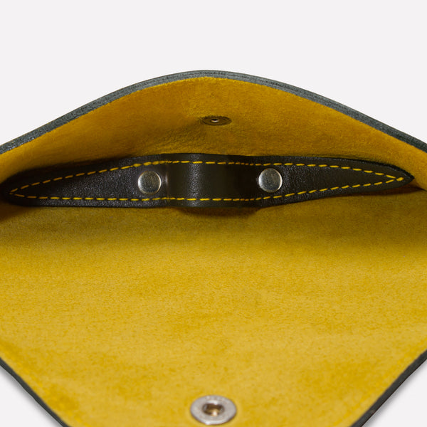 Ettinger Hudson Country Life X Ettinger Glasses Case Olive/Yellow