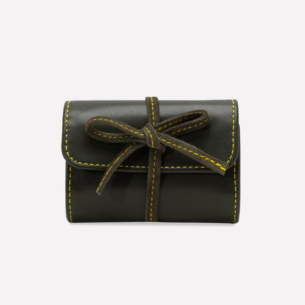 ettinger Hudson Country Life X Ettinger Mini Jewellery Roll Olive/Yellow