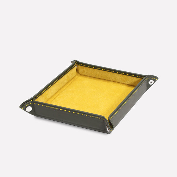 Ettinger Hudson Country Life X Ettinger Square Valet Tray Olive/Yellow