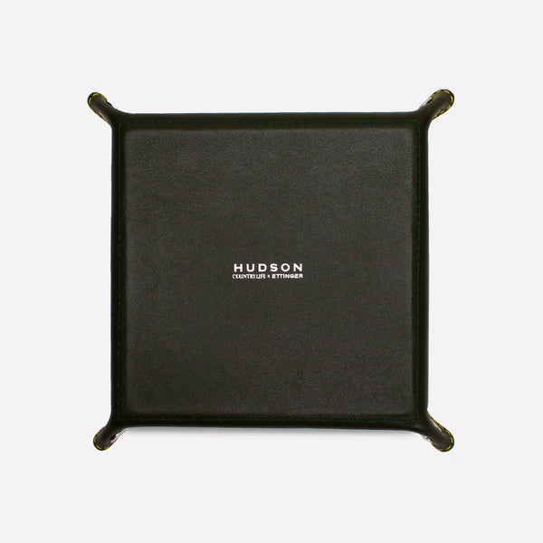Ettinger Hudson Country Life X Ettinger Square Valet Tray Olive/Yellow